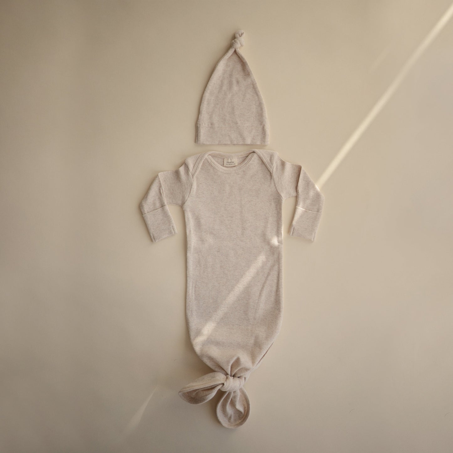 Mushie Organic Cotton Ribbed Baby Beanie