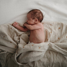 Load image into Gallery viewer, Mushie Organic Cotton Muslin Swaddle Blanket
