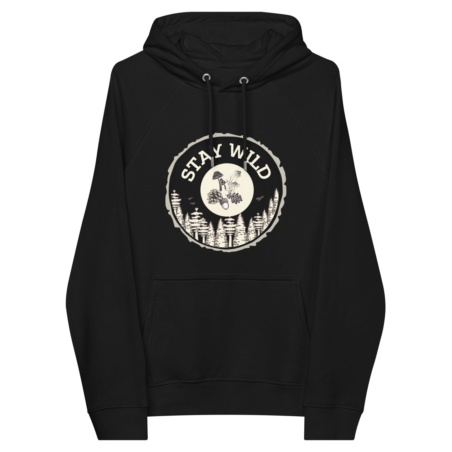 Unisex Adult Organic Cotton Hooded Sweatshirt | Stay Wild