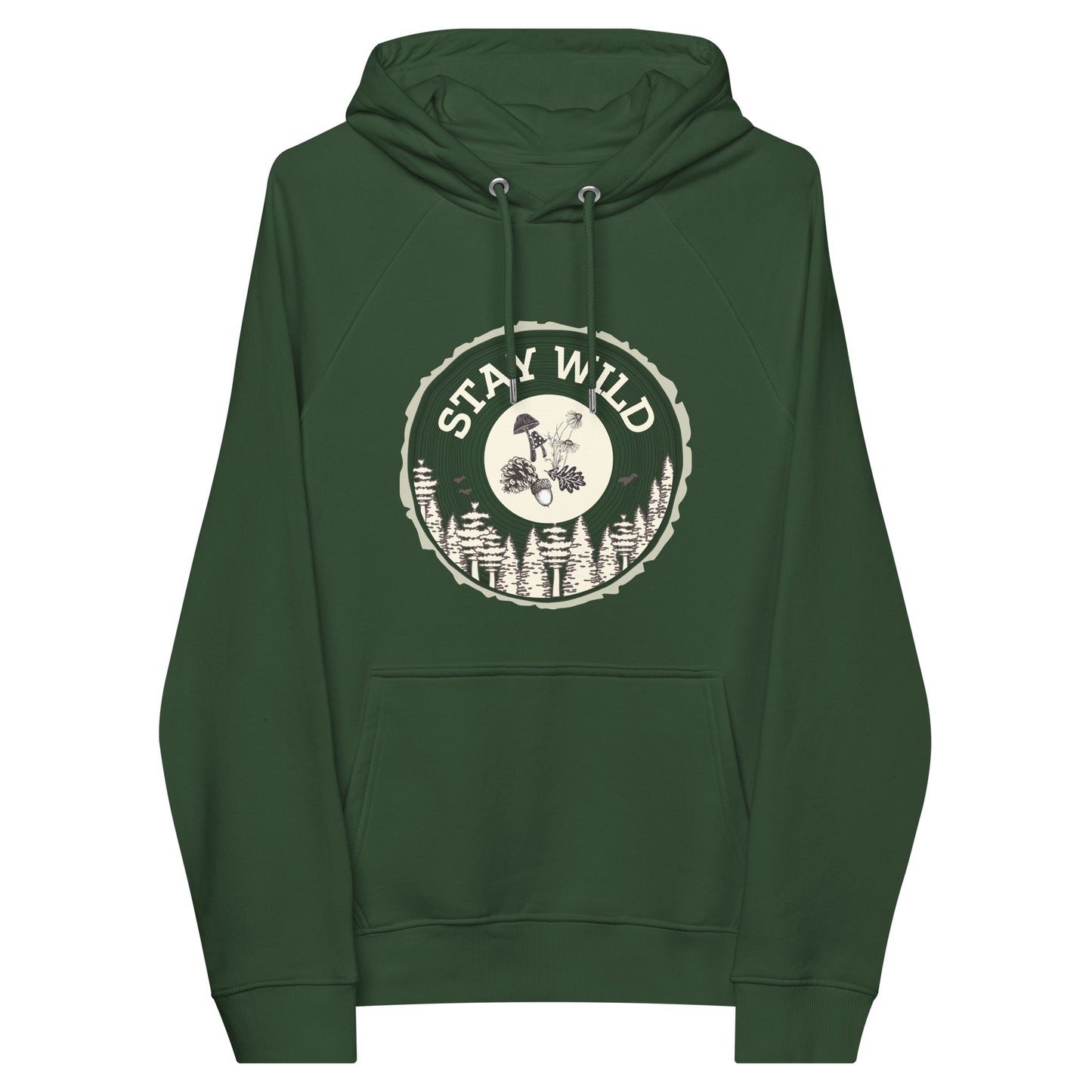 Unisex Adult Organic Cotton Hooded Sweatshirt | Stay Wild