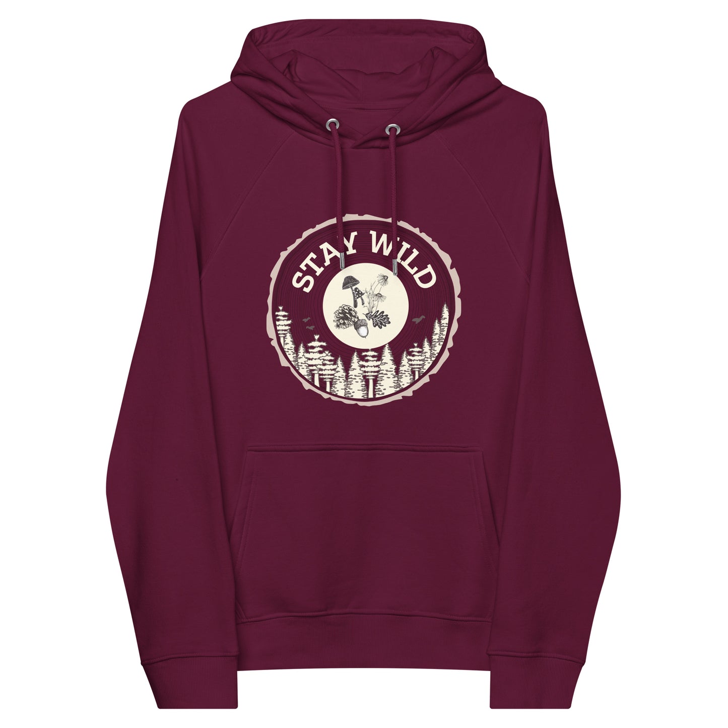 Unisex Adult Organic Cotton Hooded Sweatshirt | Stay Wild