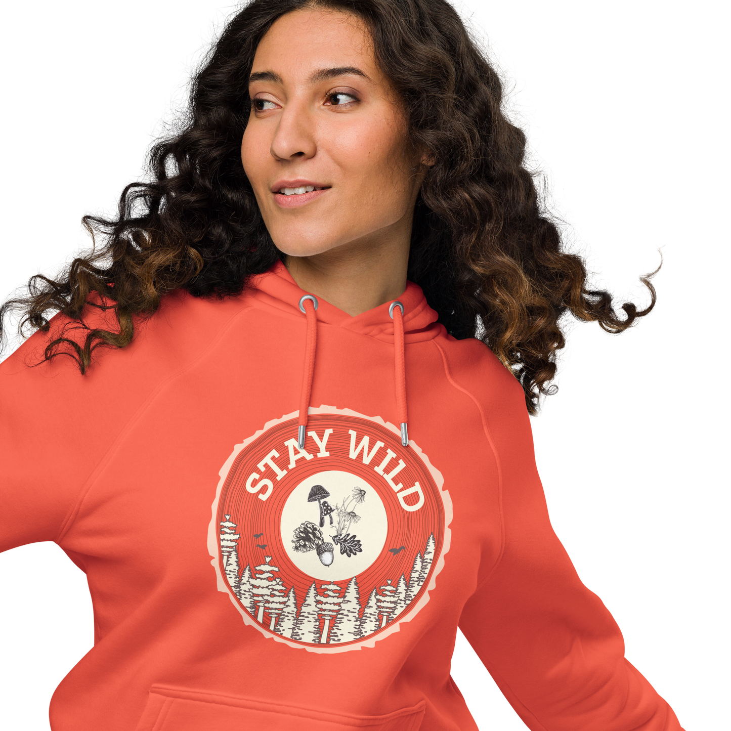 Unisex Adult Organic Cotton Hooded Sweatshirt | Stay Wild