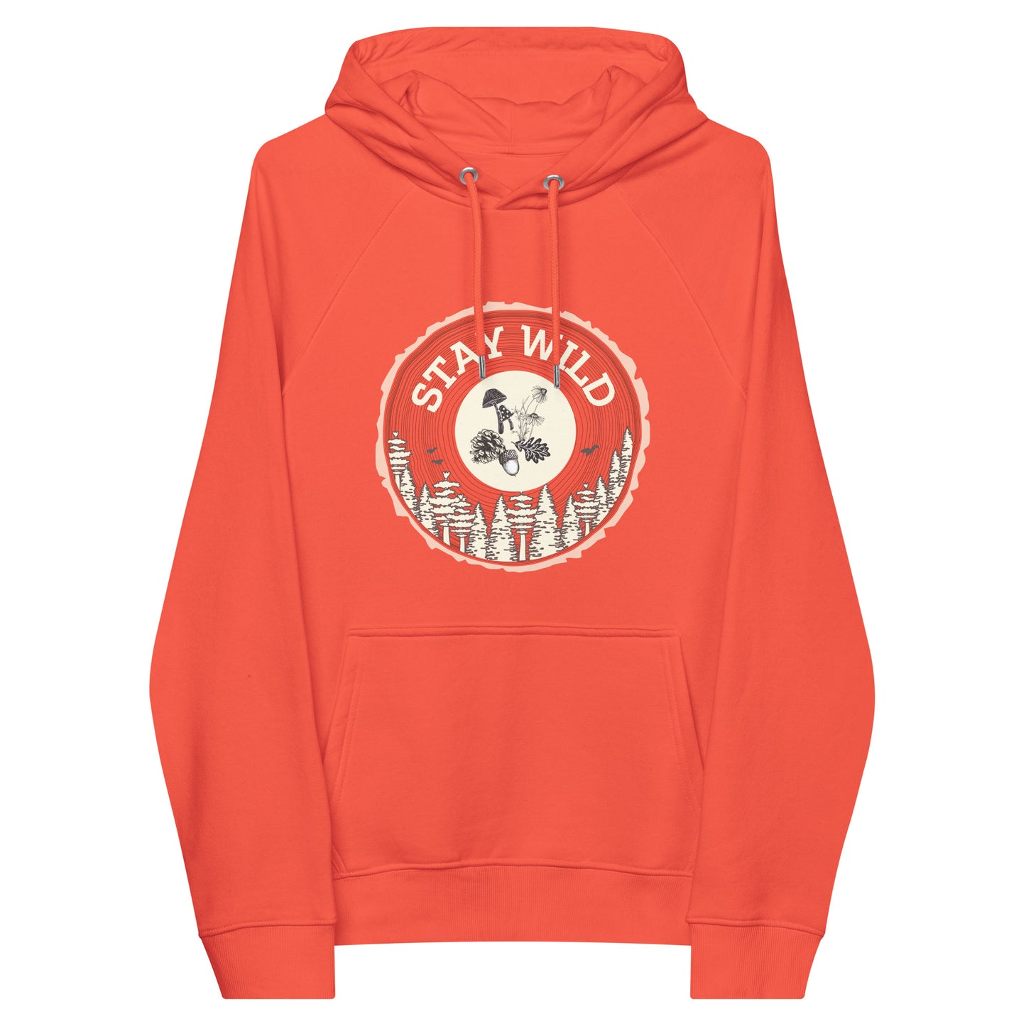Unisex Adult Organic Cotton Hooded Sweatshirt | Stay Wild