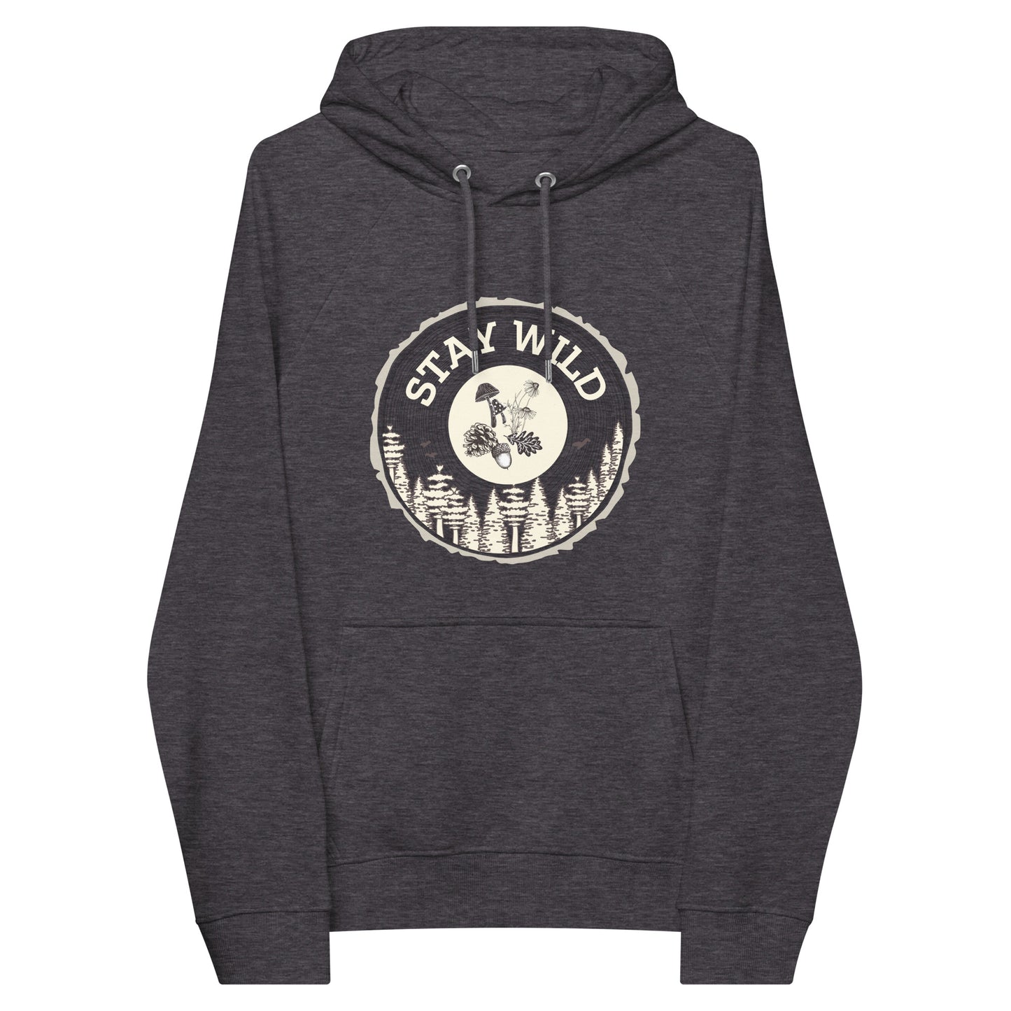 Unisex Adult Organic Cotton Hooded Sweatshirt | Stay Wild