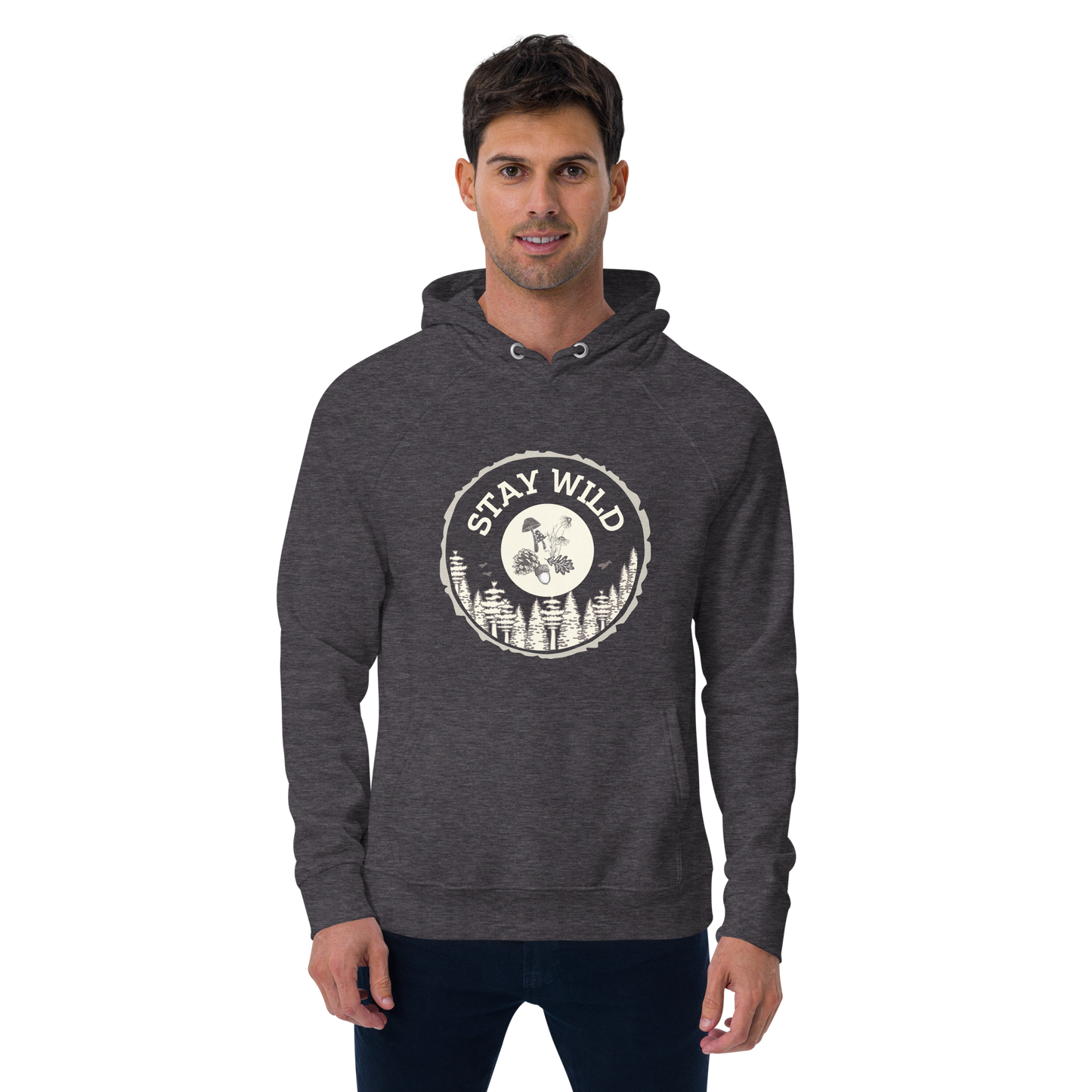 Unisex Adult Organic Cotton Hooded Sweatshirt | Stay Wild