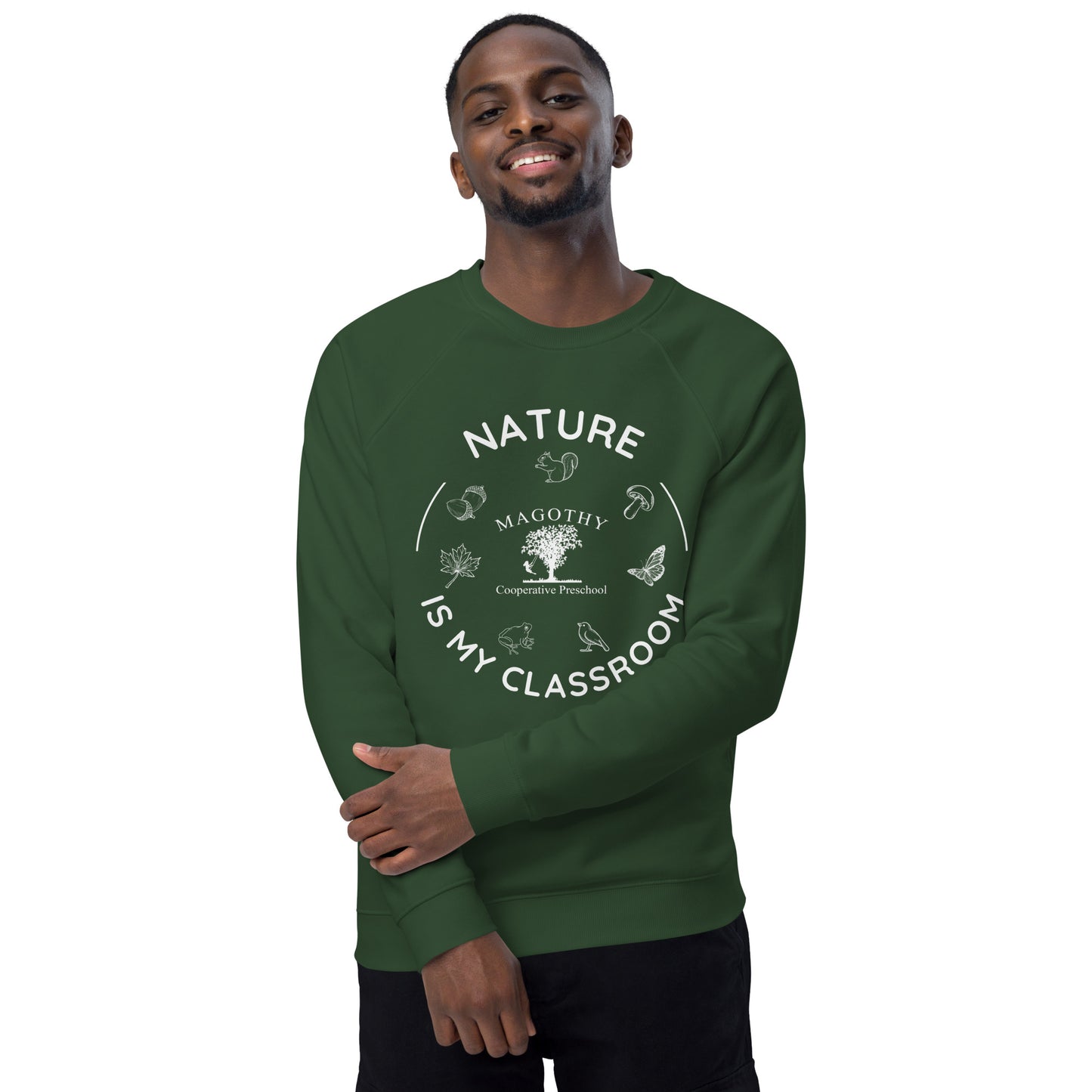 Unisex Organic Raglan Nature is My Classroom Sweatshirt