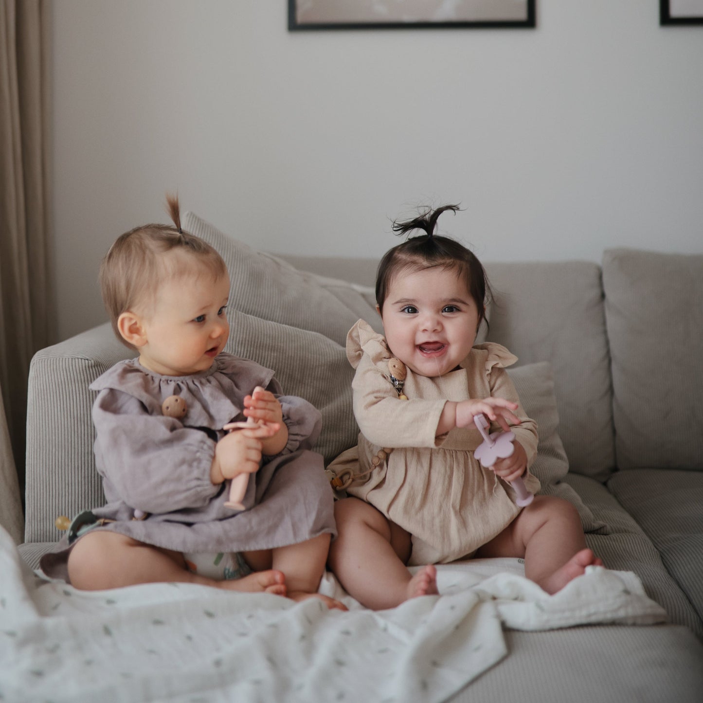 Mushie Organic Cotton Muslin Swaddle Blanket