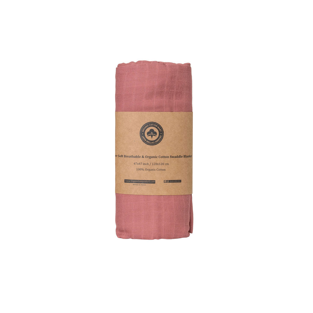 Organic Cotton Mart Eco-Friendly Muslin Swaddle Blankets
