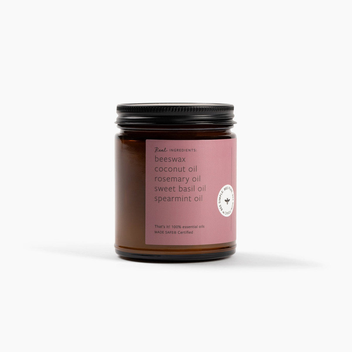 Farmer's Market Essential Oil Candle – Beeswax & Coconut, Wooden Wick, 9 oz