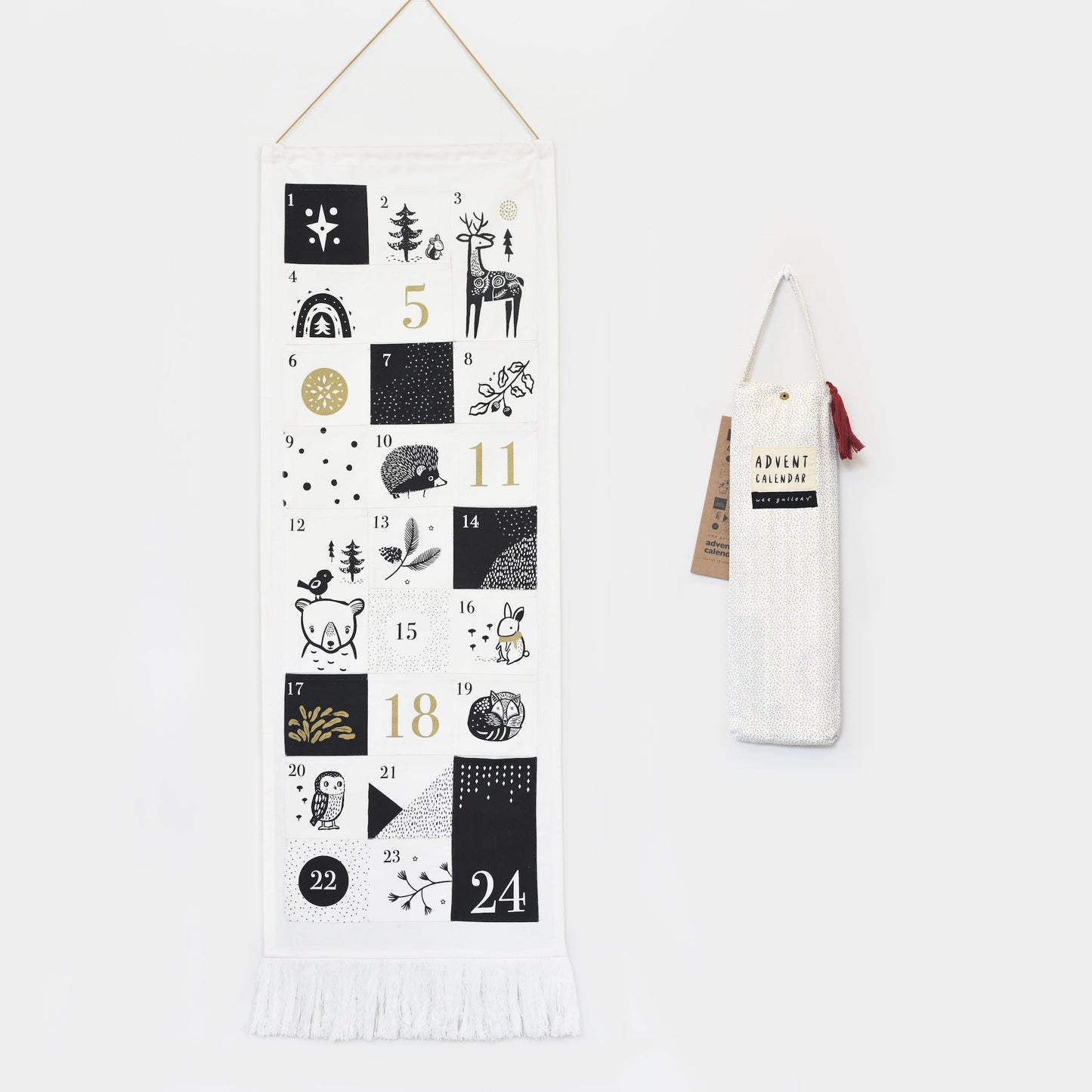 Wee Gallery Organic Cotton Eco-Friendly Advent Calendar | Festive Friends