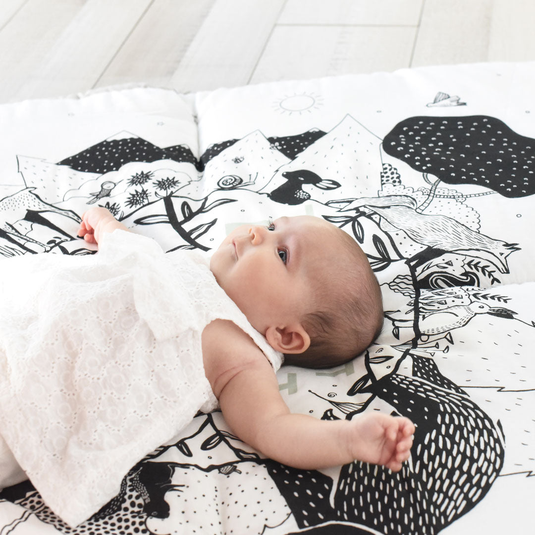 Wee Gallery Organic Cotton Reversible Forest Playmat