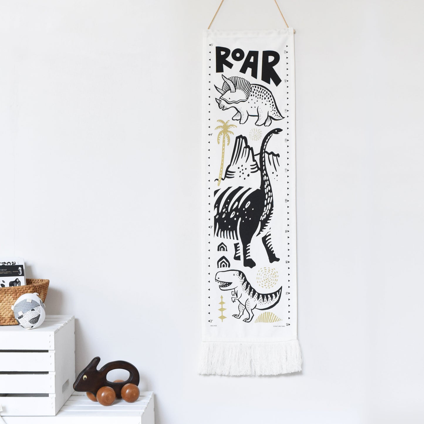 Wee Gallery Grow With Dinos Bundle | Eco-Friendly Growth Chart and Puzzle Set