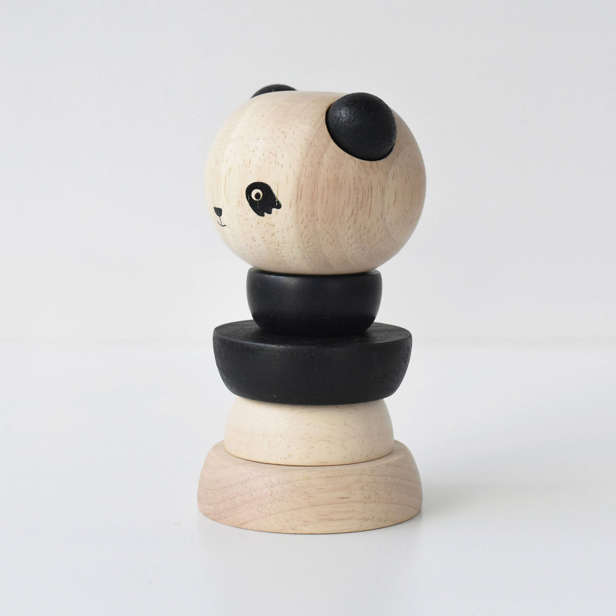 Wee Gallery Panda Wood Ring Stacker – Rubberwood Toddler Toy