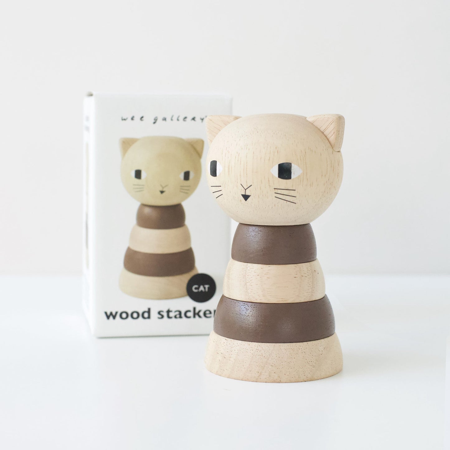 Wee Gallery Eco-Friendly Non-Toxic Pets Explorer Toddler Stacking Toy and Puzzle Bundle