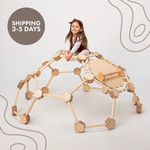 Load image into Gallery viewer, Montessori Climbing Dome: Eco-Friendly Natural Wood Indoor Playground for Kids 3-6 Years
