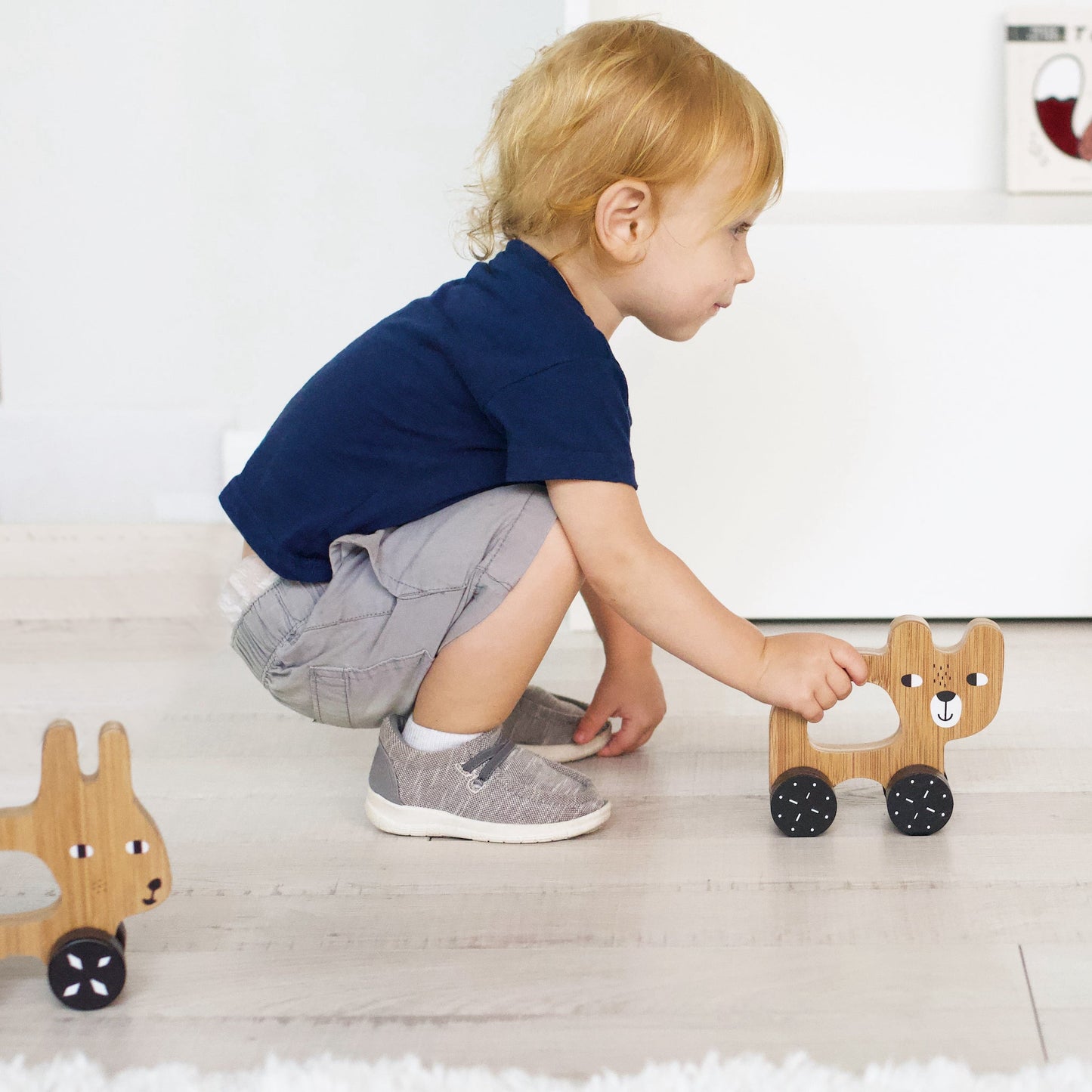 Wee Gallery Happy Bears Bundle - Eco-Friendly Montessori-Inspired Toys for Toddlers | Ages 12m+