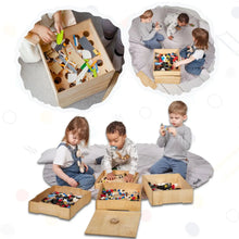 Load image into Gallery viewer, Goodevas Montessori Wooden Multi-Compartment Toy Sorting Storage Box
