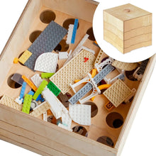 Load image into Gallery viewer, Goodevas Montessori Wooden Multi-Compartment Toy Sorting Storage Box
