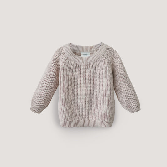 Mushie Organic Cotton Baby Chunky Knit Sweater