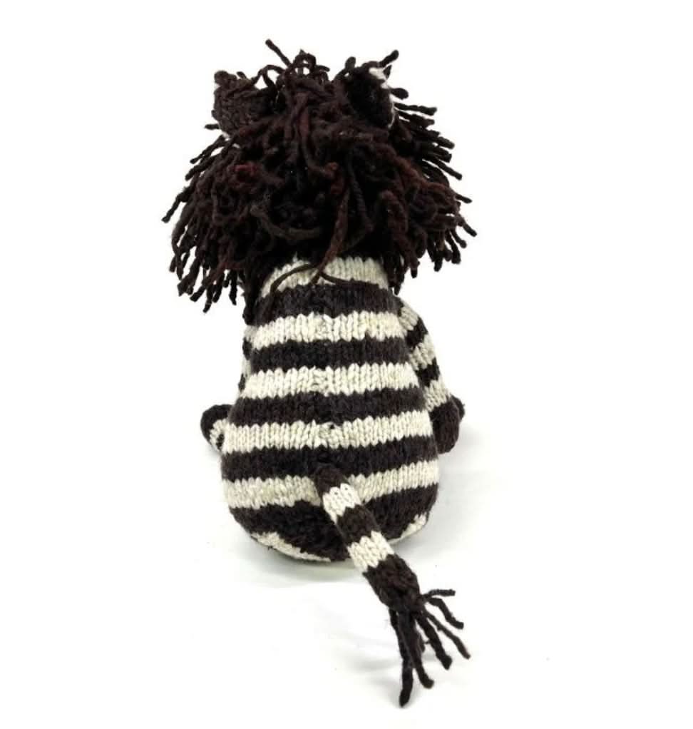 Finn + Emma Wool Knit Buddy Stuffy Toy | Zachary the Zebra