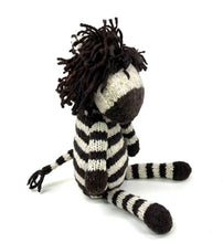 Load image into Gallery viewer, Finn + Emma Wool Knit Buddy Stuffy Toy | Zachary the Zebra
