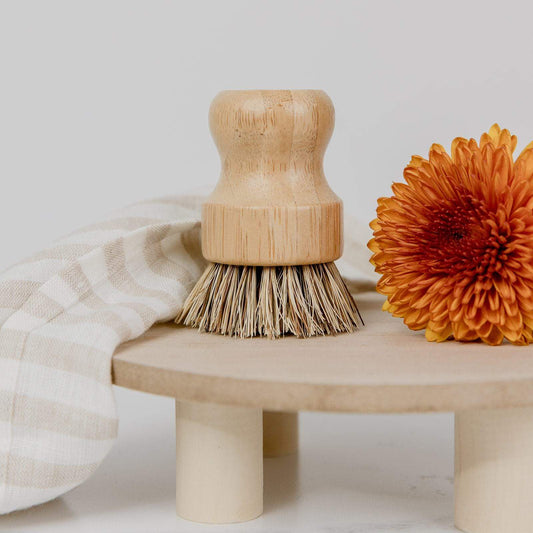 Pot Scrubber - Eco Friendly Scrub Brush, Bamboo, Plastic Free, Compostable