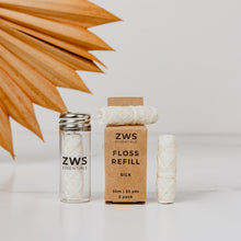 Load image into Gallery viewer, Silk Floss - Zero Waste Dental Floss, 30m, Biodegradable, Refillable
