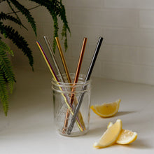 Load image into Gallery viewer, Stainless Steel Straw - Straight, Bent, or Boba Style
