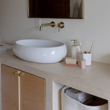 Load image into Gallery viewer, Zero Waste Brush Holder- Bamboo Fiber &amp; Corn Starch, White or Black
