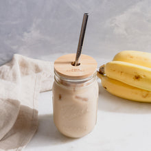 Load image into Gallery viewer, Mason Jar Kit- Mason Jar, Bamboo Lid, Stainless Steel Straw
