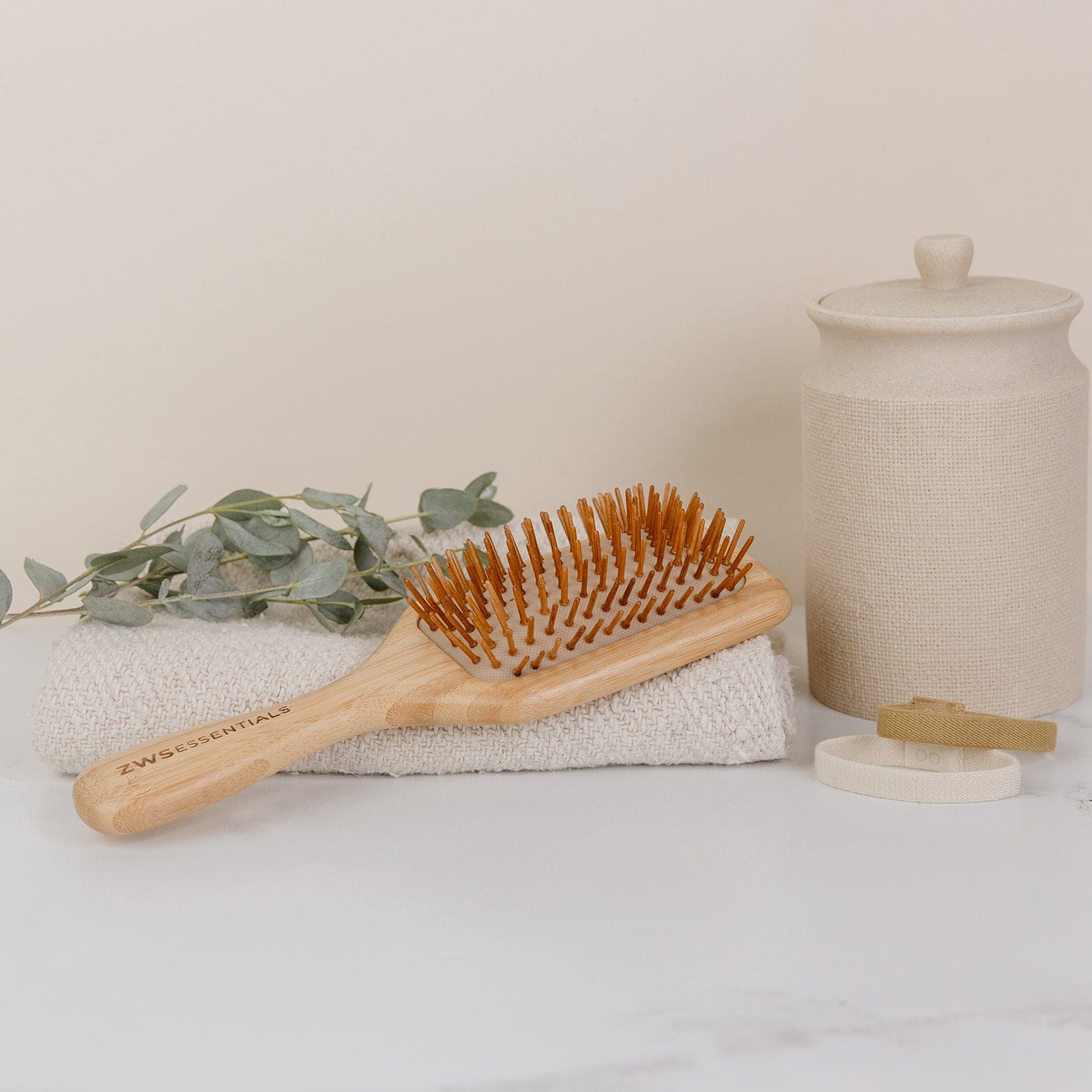 ZeroWasteStore.com Bamboo Paddle Hair Brush - Thumbnail 2
