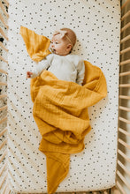 Load image into Gallery viewer, Kindred Organic Muslin Swaddle Blanket | Mustard
