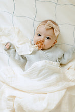 Load image into Gallery viewer, Kindred Organic Muslin Swaddle and Pacifier Lovey Bundle | Cream
