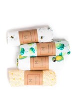 Load image into Gallery viewer, Malabar Organic Cotton Muslin Essential Baby Swaddle Set
