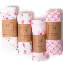 Load image into Gallery viewer, Malabar Organic Cotton Muslin Essential Baby Swaddle Set

