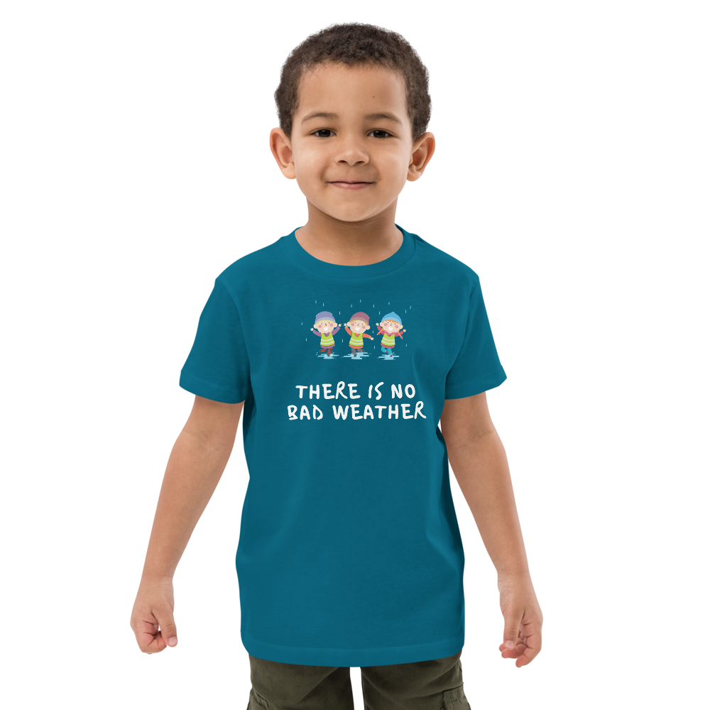 No Bad Weather Fall Organic Kids T-shirt