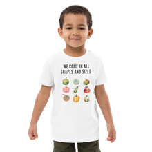 Load image into Gallery viewer, Fall Pumpkins Organic Kids T-shirt | White
