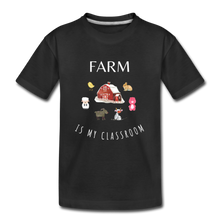 Load image into Gallery viewer, Farm Classroom Kid’s Organic T-Shirt - black
