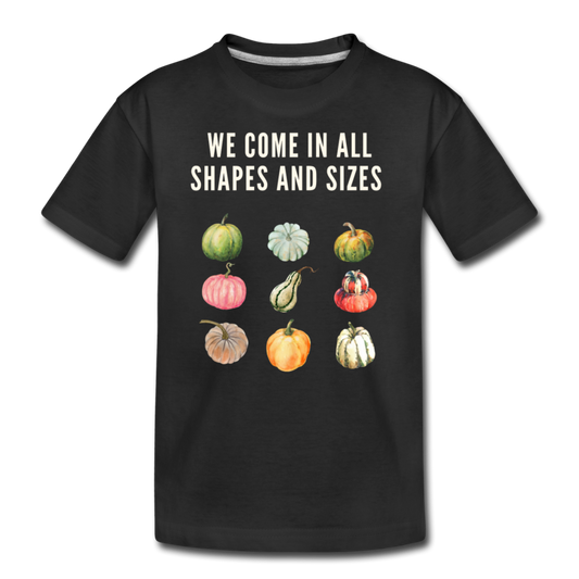 Fall Pumpkins Organic Kids' T-Shirt - black