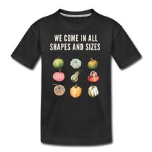 Load image into Gallery viewer, Fall Pumpkins Organic Kids&#39; T-Shirt - black
