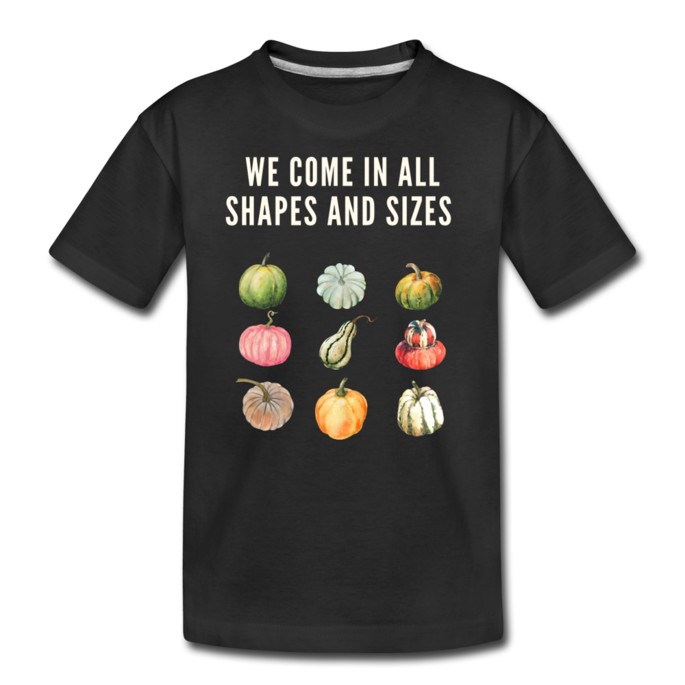 Fall Pumpkins Organic Kids' T-Shirt - black