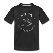 Load image into Gallery viewer, Nature Organic Kids&#39; T-Shirt | Black and Navy - black
