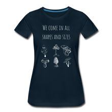 Load image into Gallery viewer, Women&#39;s Mushrooms Organic T-Shirt | Navy and Black - deep navy
