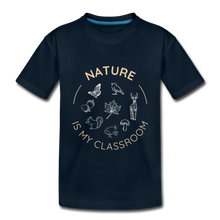 Load image into Gallery viewer, Nature Organic Kids&#39; T-Shirt | Black and Navy - deep navy
