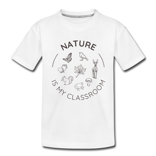 Nature Organic Kids' T-Shirt | White - white
