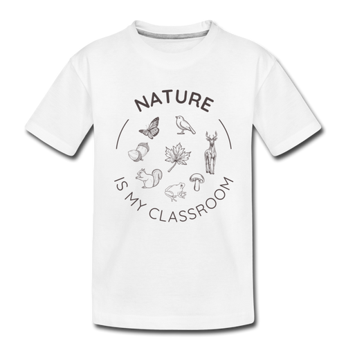 Nature Organic Kids' T-Shirt | White - white