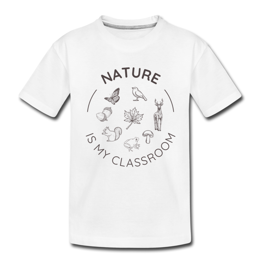 Nature Organic Kids' T-Shirt | White - white