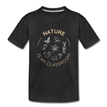 Load image into Gallery viewer, Nature Organic Toddler T-Shirt | Navy and Black - black
