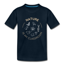 Load image into Gallery viewer, Nature Organic Toddler T-Shirt | Navy and Black - deep navy
