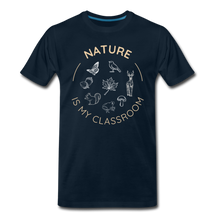 Load image into Gallery viewer, Men’s Nature Classroom Organic T-Shirt | Navy and Black - deep navy
